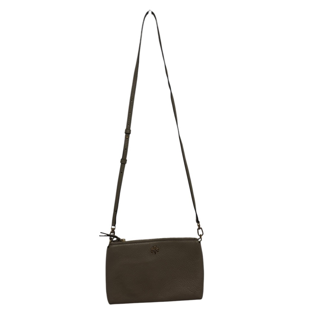 Tory Burch MERCER PEBBLED ZIP CROSSBODY Bag - Picture 4 of 11